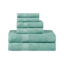 Modern Solid Classic Premium Luxury Cotton 6 Piece Bath, Face, And Hand Towel Set By Blue Nile Mills -Bathroom Accessories Store GUEST 74a36d41 33e3 4da1 ab81 2d3d6d4a09bb