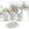 4pc Marble Resin Marble Effect Bath Accessory Set White - Kralix -Bathroom Accessories Store GUEST 75411772 26cb 465b a6a8 8260a85cedf7