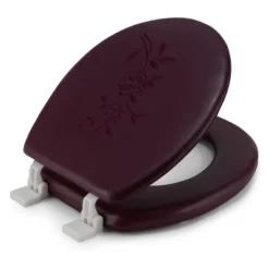 J&V Textiles Embroidered Soft Round Toilet Seat With Easy Clean & Change Hinge, Padded -Bathroom Accessories Store GUEST 756748be 5fcc 4409 a3f3 b724755c0b6b