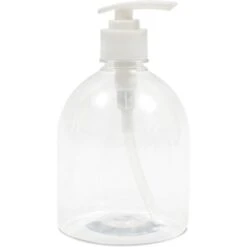 Juvale 4 Pack Clear Plastic Pump Bottle Soap Dispensers For Kitchen, Bathroom (17 Oz) -Bathroom Accessories Store GUEST 75728d9d 0fa2 47f5 8b89 c2134ea176cf