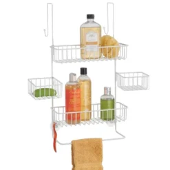 MDesign X-Wide Metal Over Door Bathroom Tub/Shower Caddy Organizer -Bathroom Accessories Store GUEST 768b157f dcbd 4995 b9da 52f335372d34