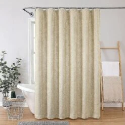 Kate Aurora Serena Elegant Jacquard Woven Fabric Shower Curtain - Standard Size -Bathroom Accessories Store GUEST 7790dc7e d741 4254 9965 0b597c74c2c2