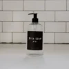 Sweet Water Decor Clear Plastic Black Label Dish Soap Dispenser - 16oz