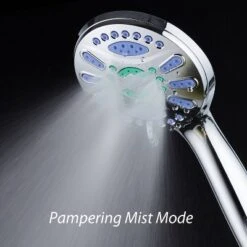 Six Setting Elite High Pressure Ultra Luxury Handheld Shower Head Chrome - AquaDance -Bathroom Accessories Store GUEST 77b22a50 3b81 48c8 be00 0d82e2e4fb5b