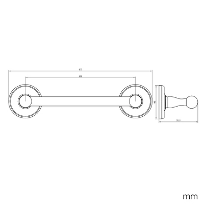 24" San Martin Towel Bar Brushed Nickel - Design House 4 24" San Martin Towel Bar Brushed Nickel - Design House - Image 2