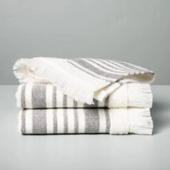 Multistripe Bath Towels Cream/Gray - Hearth & Hand™ With Magnolia -Bathroom Accessories Store GUEST 78ade48d d25d 4e09 b83f 227a74722f75