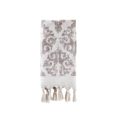 2pc Mirage Fringe Hand Towel Set Taupe - Saturday Knight Ltd. 3 2pc Mirage Fringe Hand Towel Set Taupe - Saturday Knight Ltd.