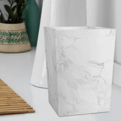 Marble Patterned Bathroom Wastebasket - Nu Steel 9 Marble Patterned Bathroom Wastebasket - Nu Steel -Bathroom Accessories Store GUEST 7afc050c 2fd0 432b 8ad1 685f034e671e