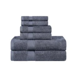 Modern Solid Classic Premium Luxury Cotton 6 Piece Bath, Face, And Hand Towel Set By Blue Nile Mills -Bathroom Accessories Store GUEST 7b7da668 e567 493a b407 5aeb793f3928