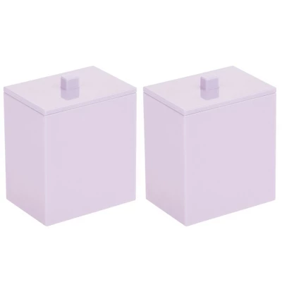 MDesign Square Storage Apothecary Jar For Bathroom, 2 Pack 17 MDesign Square Storage Apothecary Jar For Bathroom, 2 Pack - Image 15