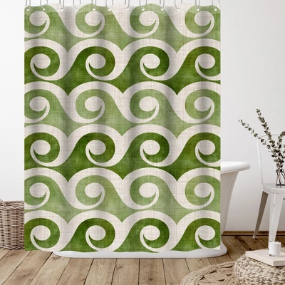 Americanflat 71" X 74" Shower Curtain By Modern Tropical - Available In Variety Of Styles 4 Americanflat 71" X 74" Shower Curtain By Modern Tropical - Available In Variety Of Styles - Image 2