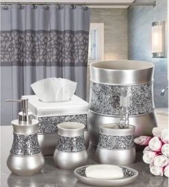 Creative Scents Brushed Nickel Wastebasket