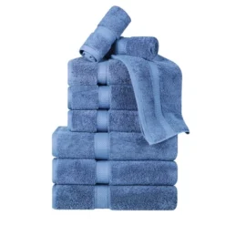 Premium Cotton 800 GSM Heavyweight Plush Luxury 9 Piece Bathroom Towel Set By Blue Nile Mills -Bathroom Accessories Store GUEST 7e7b4434 74da 4cbd 8dd6 ce33bcb5f896
