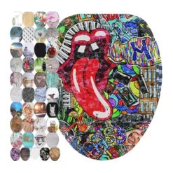 Sanilo 128 Elongated Molded Wood Adjustable Toilet Seat With No Slam, Soft-Close Lid, Stainless Steel Hinge, And Unique Design, Vintage Wood -Bathroom Accessories Store GUEST 802b4f66 3452 4564 b876 e0ed50026362