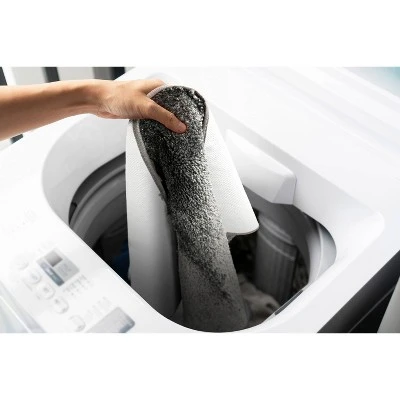 2pc Traditional Nylon Washable Bathroom Rug Set Basin Blue - Garland Rug 4 2pc Traditional Nylon Washable Bathroom Rug Set Basin Blue - Garland Rug - Image 2