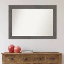 42" X 30" Non-Beveled Rustic Plank Gray Bathroom Wall Mirror - Amanti Art 14 42" X 30" Non-Beveled Rustic Plank Gray Bathroom Wall Mirror - Amanti Art -Bathroom Accessories Store GUEST 82bc7e83 cf78 4e23 a3b9 005b1cacacbc