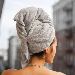 VOLO Beauty Hero Hair Towel - Luna Gray -Bathroom Accessories Store GUEST 838c7428 45ef 4031 8943 51b91d6a3f9b