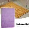 Unique Bargains Solid Color Pattern Bathroom Rugs Polyester Bath Mat Machine Washable Purple 90x60cm -Bathroom Accessories Store GUEST 83a10381 804d 4f84 9f73 9649c9f340bf