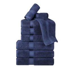 Premium Cotton 800 GSM Heavyweight Plush Luxury 9 Piece Bathroom Towel Set By Blue Nile Mills -Bathroom Accessories Store GUEST 83d6dbd9 9014 4f3e b015 4d0f757effd1