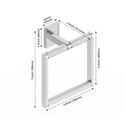 HOMLUX Wall Mounted Towel Ring -Bathroom Accessories Store GUEST 8465e5dd 0660 4bc4 a558 00237dff94a3