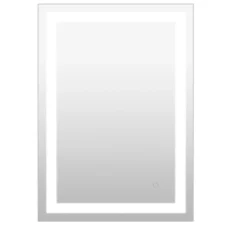 Remy Rectangular Frameless Anti-Fog Aluminum Front-lit Tri-color LED Bathroom Vanity Mirror With Smart Touch Control - JONATHAN Y -Bathroom Accessories Store GUEST 847269c4 2e01 4365 a670 414562ea6911