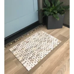 27.5" X 19.5" Teak Bath Math Ancient Stone - Hip-o Modern Living -Bathroom Accessories Store GUEST 84e12853 a0f6 4896 b967 7740c1bbb08c