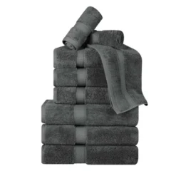 Premium Cotton 800 GSM Heavyweight Plush Luxury 9 Piece Bathroom Towel Set By Blue Nile Mills -Bathroom Accessories Store GUEST 85e10b4a ca33 497d bfc7 9499d02d1121
