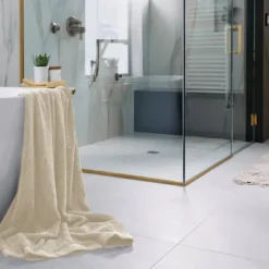 3pc Melange Viscose From Bamboo Cotton Bath Towels - BedVoyage -Bathroom Accessories Store GUEST 86b0a4e2 3dc3 42bc 8ba7 92272316ec74