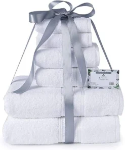 Noble House Ultra Soft 100% Cotton Extra Heavy & Absorbent Hotel & Spa Feel 6pc Bath Towel Set Bathroom 2 Bath Towels 2 Hand Towels 2 Washcloths -Bathroom Accessories Store GUEST 87217d36 7a0c 4847 9a09 1fe21081d6fe