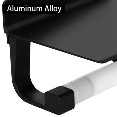 Unique Bargains Toilet Self Adhesive With Phone Shelf Bath Accessories Fixed Toilet Paper Holders 5 Unique Bargains Toilet Self Adhesive With Phone Shelf Bath Accessories Fixed Toilet Paper Holders - Image 3