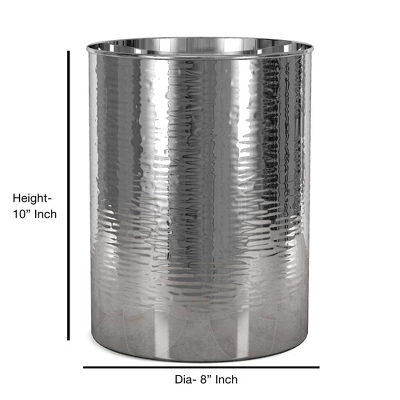 Metropolitan Metal Bathroom Wastebasket - Nu Steel 3 Metropolitan Metal Bathroom Wastebasket - Nu Steel