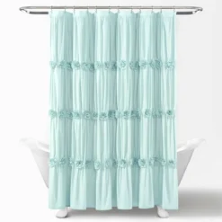 Darla Texture Shower Curtain - Lush Décor -Bathroom Accessories Store GUEST 8b15e0e9 bb0c 45ec 9891 02a8fd4617af