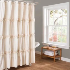 Darla Texture Shower Curtain - Lush Décor -Bathroom Accessories Store GUEST 8cdca5f1 6197 4ef8 b579 61987a957477
