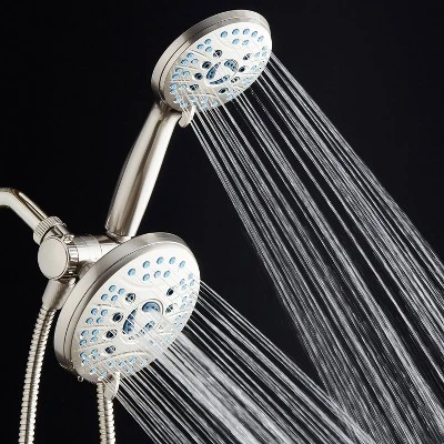 High Pressure 50 Mode Rain And Handheld Three Way Shower Head Combo Nickel - Aquabar 7 High Pressure 50 Mode Rain And Handheld Three Way Shower Head Combo Nickel - Aquabar - Image 5