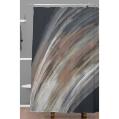 Pimlada Phuapradit Yakeru Shower Curtain Gray - Deny Designs