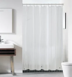 GoodGram Basic PEVA Non-Toxic, Mold & Mildew Resistant Lightweight Vinyl Shower Liner -Bathroom Accessories Store GUEST 8e9b51e5 65ff 437d ba1d 6594cde62283