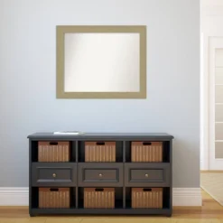 32" X 26" Non-Beveled Mosaic Bathroom Wall Mirror Gold - Amanti Art -Bathroom Accessories Store GUEST 8f70e3b3 139d 49a9 aad6 7eb70f1b737a