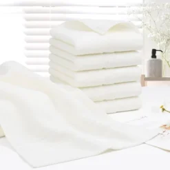 PiccoCasa Hand Towel Set Soft 100% Combed Cotton 600 GSM Luxury Towels Highly Absorbent For Bathroom Kitchen Shower Towel