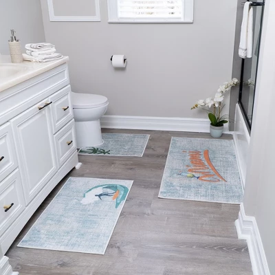 Bathroom Rugs 3 Piece Set - Non-Slip Ultra Thin Bath Rugs For Bathroom Floor 18 Bathroom Rugs 3 Piece Set - Non-Slip Ultra Thin Bath Rugs For Bathroom Floor - Image 16