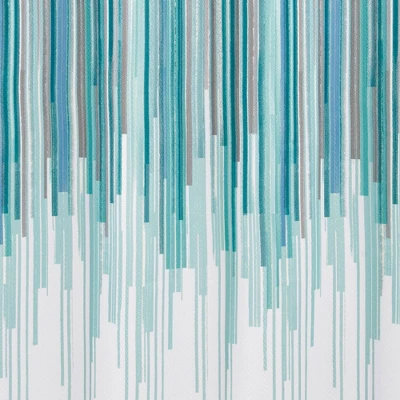 Avenue Shower Curtain Teal - Allure Home Creations 4 Avenue Shower Curtain Teal - Allure Home Creations - Image 2