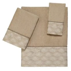 Avanti Deco Shell 3 Pc Towel Set -Bathroom Accessories Store GUEST 94923046 5a79 4766 995a 541e4f0d4cca
