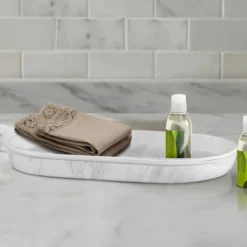 Marble Patterned Amenity Tray - Nu Steel -Bathroom Accessories Store GUEST 96ab7bf0 04e4 4f4f baa3 ebdefcb845bb