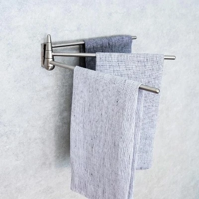 Better Houseware Stainless Steel 3-Arm Towel Bar 4 Better Houseware Stainless Steel 3-Arm Towel Bar - Image 2