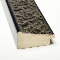 Amanti Art Intaglio Embossed Black Petite Bevel Wood Bathroom Wall Mirror 28.5 X 22.5 In. -Bathroom Accessories Store GUEST 971cd1f0 9147 46aa b9eb 4691fc9e7460