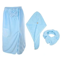 Unique Bargains Women's Bath Wrap Towel Body Wrap For Shower Spa Adjustable Robes With Hair Dry Cap Headband 1 Set 26 Unique Bargains Women's Bath Wrap Towel Body Wrap For Shower Spa Adjustable Robes With Hair Dry Cap Headband 1 Set -Bathroom Accessories Store GUEST 97ef76ea fd24 45f2 abf1 49654fa85507