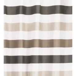 Cabana Shower Curtain White/Brown - Moda At Home -Bathroom Accessories Store GUEST 9b38e625 6226 46a5 94ef 4f72a4a5102a