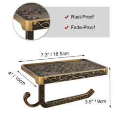 Unique Bargains Wall Mounted With Phone Shelf Waterproof Tissue Fixed Toilet Paper Holders -Bathroom Accessories Store GUEST 9b803044 e42e 49c5 a8a9 80eef00b173b