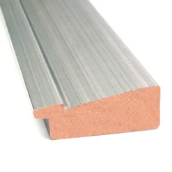 40" X 28" Non-Beveled Romano Silver Narrow Wood Bathroom Wall Mirror - Amanti Art