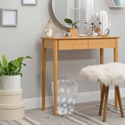 Azar Displays Striped Display Container/Small Waste Basket -Bathroom Accessories Store GUEST 9de1c73a 10c7 401b 84a5 49bbf7933d6d