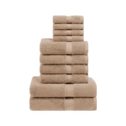 Premium Cotton 800 GSM Heavyweight Plush Luxury 10 Piece Bathroom Towel Set By Blue Nile Mills -Bathroom Accessories Store GUEST 9eb77faa 1cbe 4df3 b02a ad01c95a9b31